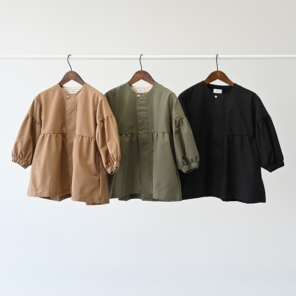 【25FW】ギャザーコート / ベージュ