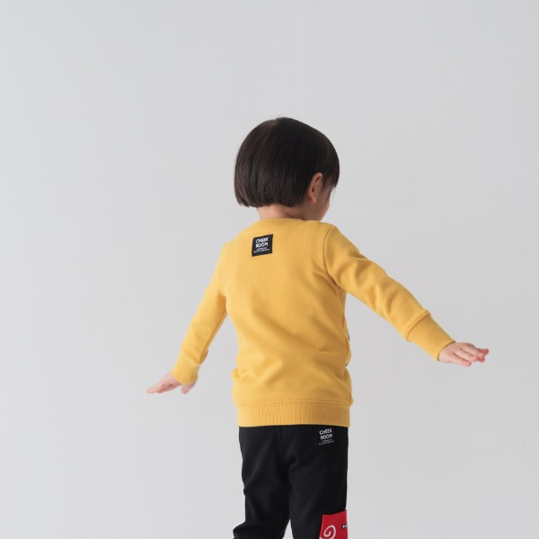 【25FW】おばけの消防車 トレーナー / マスタード