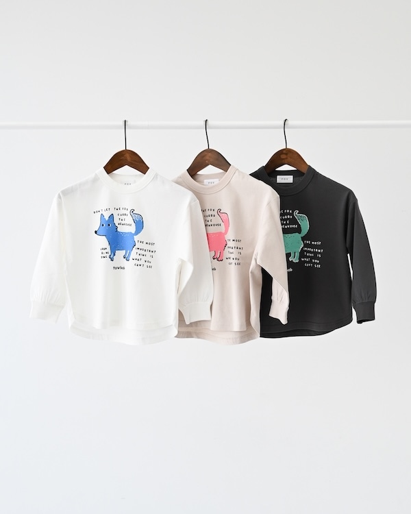 【26PS】F/B DOG L/S Tシャツ / サンド