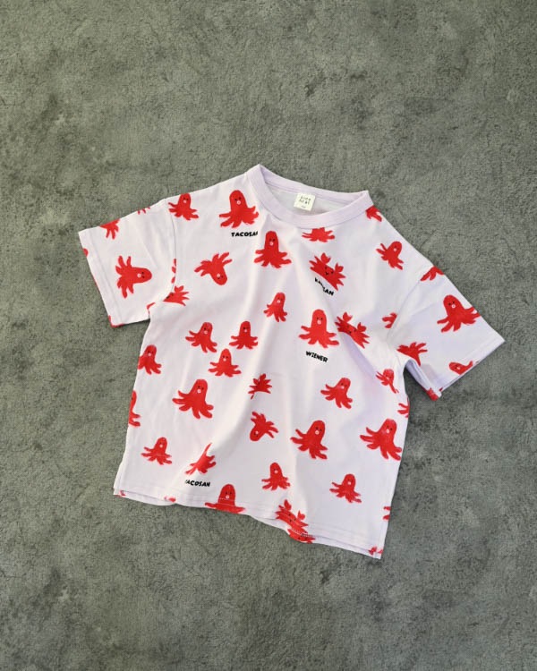 【26SS】タコさんTシャツ / パープル
