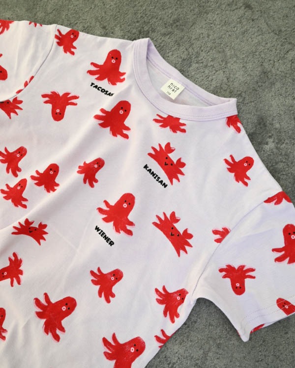 【26SS】タコさんTシャツ / パープル