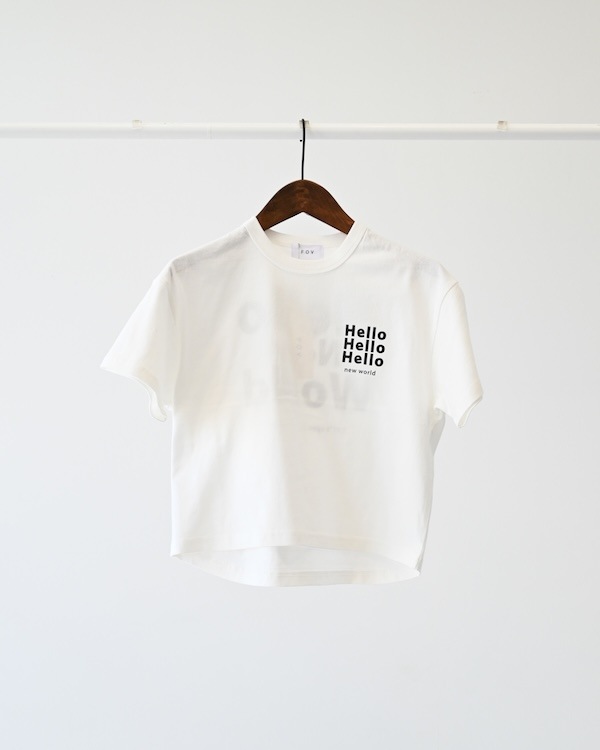 【フォブ】Hello Tシャツ / ホワイト