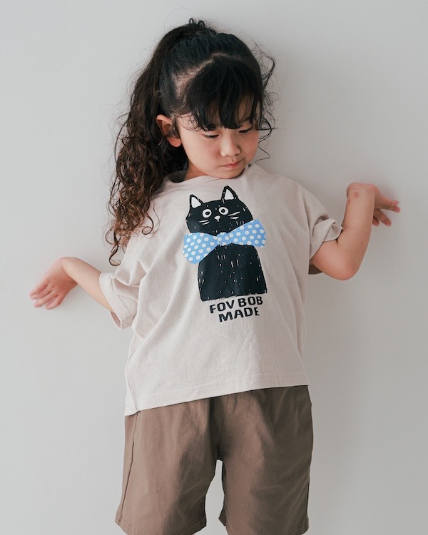 【フォブ】F/B CAT Tシャツ / サンド
