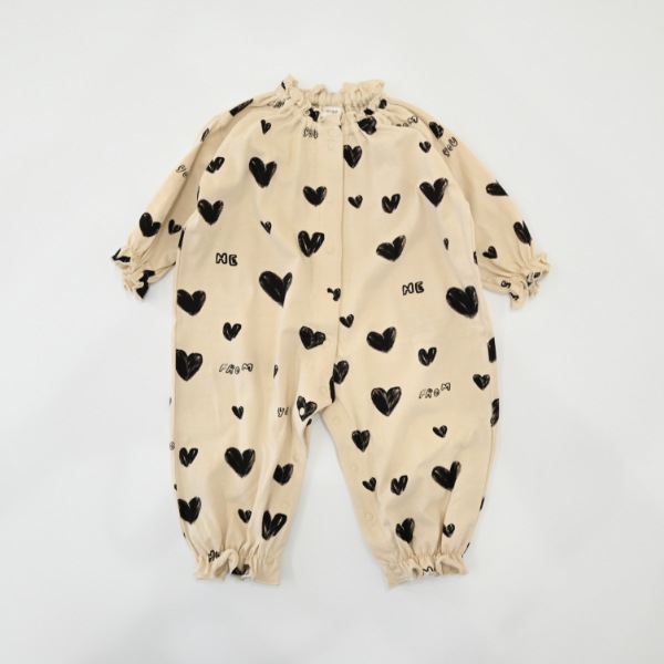 【25FW】アラカルト フリルロンパース / アイボリー