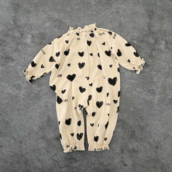 【25FW】アラカルト フリルロンパース / アイボリー