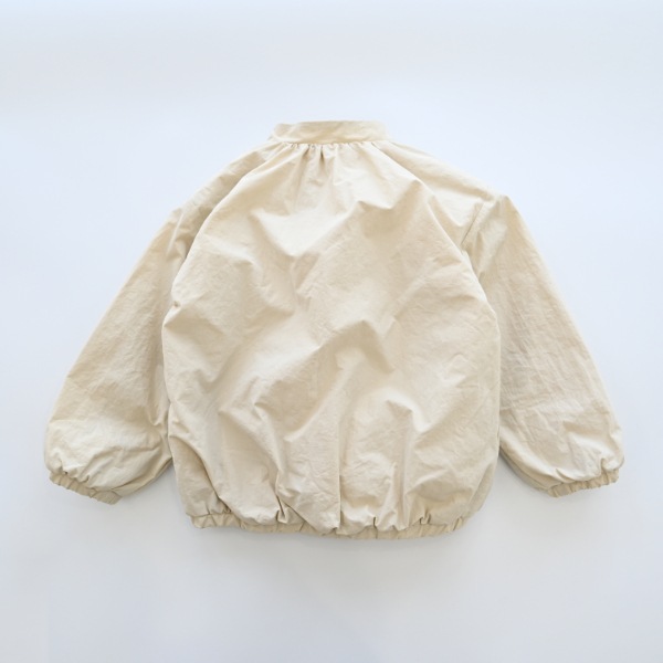 【25FW】ナイロン ギャザージャケット / アイボリー