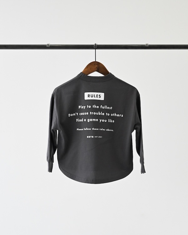 【ジェネレーター】AFTER L/S Tシャツ / チャコールグレー