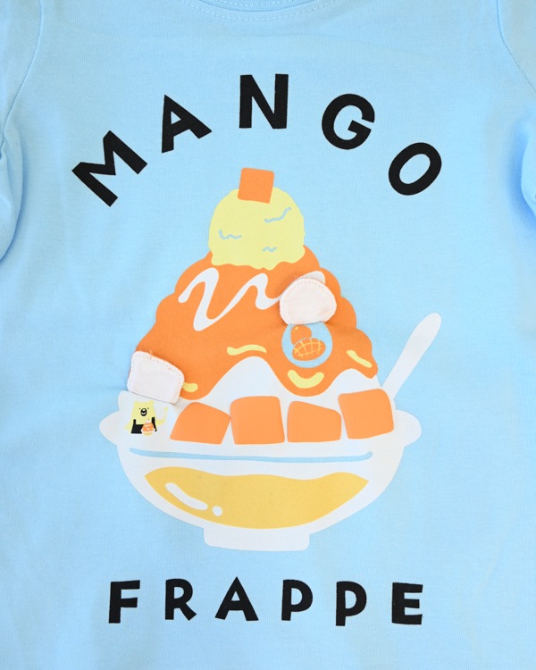 【チークルーム】マンゴーかき氷 Tシャツ / サックス