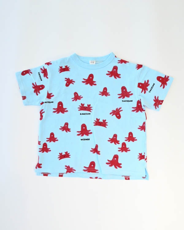 【ニコフラート】タコさんTシャツ / サックス