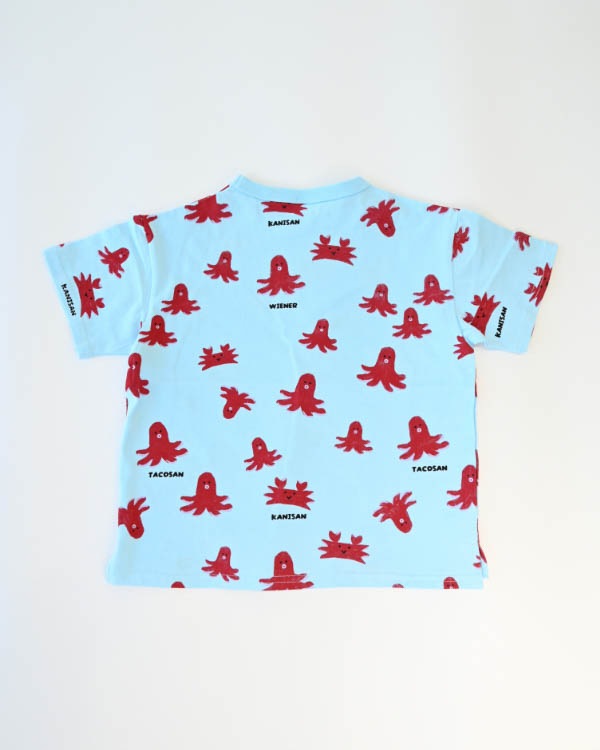 【ニコフラート】タコさんTシャツ / サックス