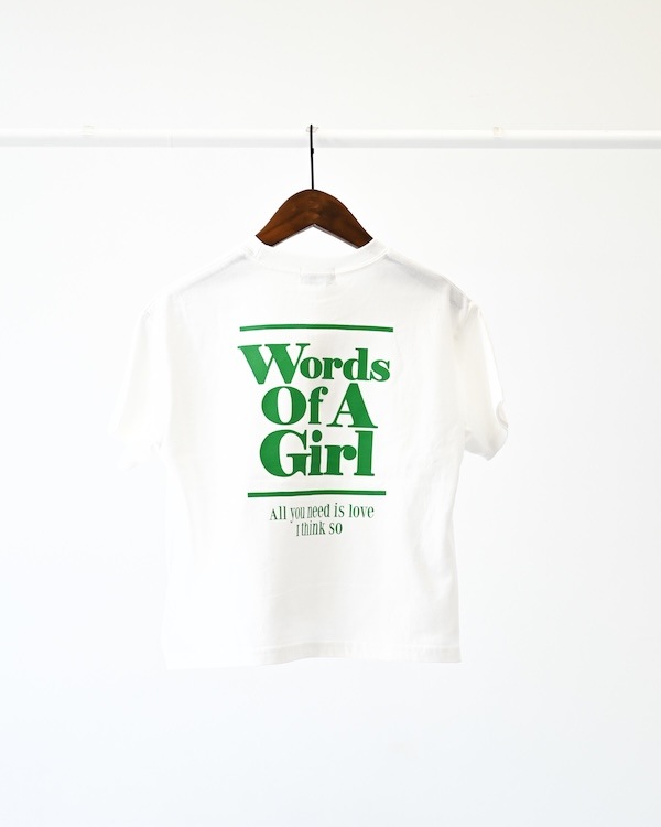 【アンディニー】Words of Tシャツ / ホワイト
