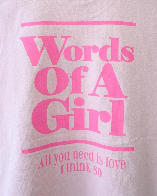 【アンディニー】Words of Tシャツ / ホワイト