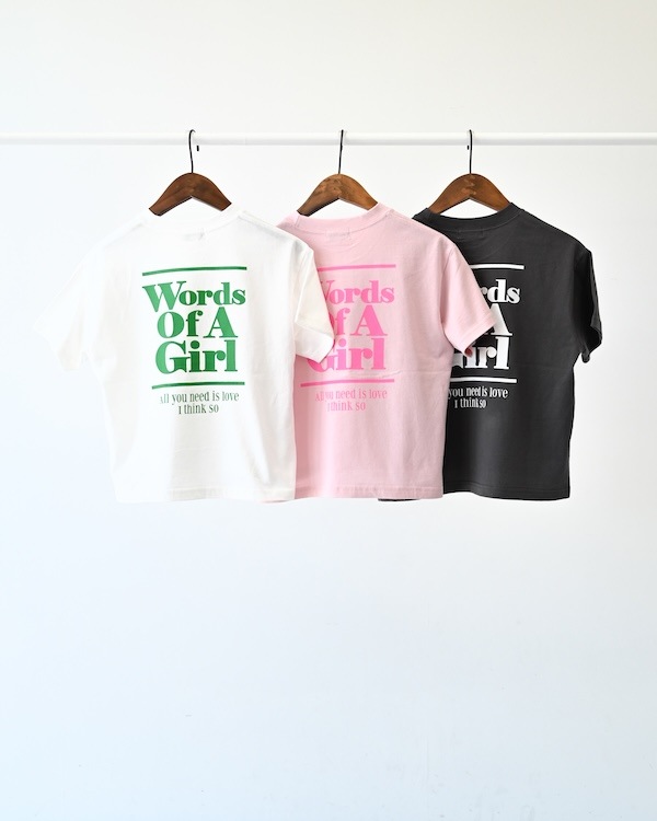 【アンディニー】Words of Tシャツ / ホワイト