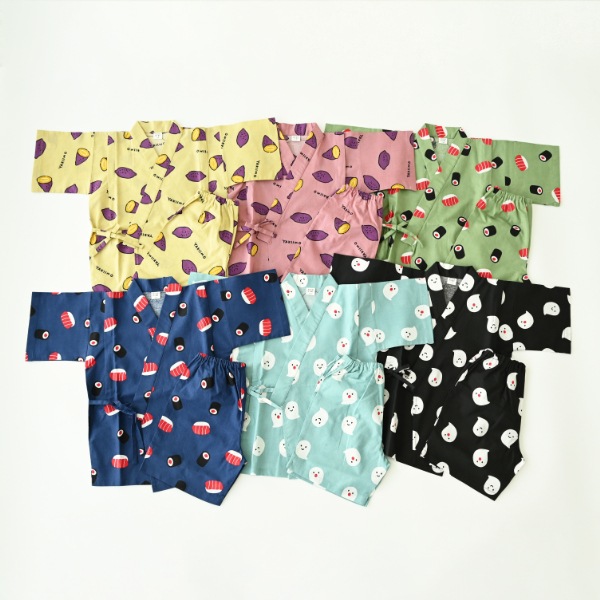 【定番】nicohrat 甚平 / ブルー