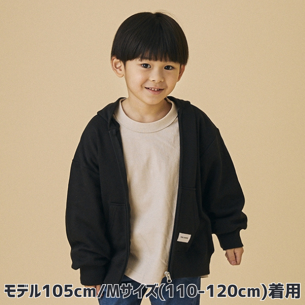 【25FW】ジップパーカー / ブラック