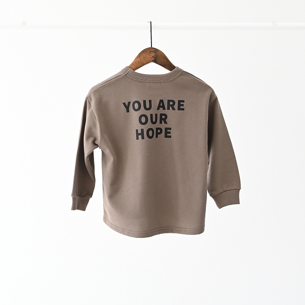 【25FW】HOPE トレーナー / アッシュグレー