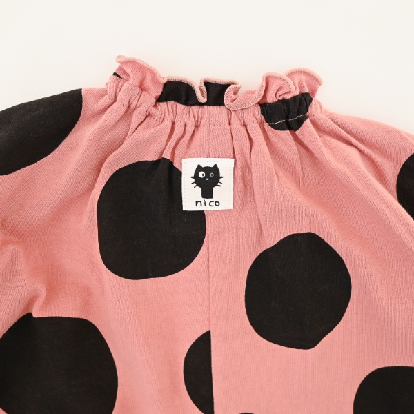 【25FW】アラカルト フリルロンパース / カメオブラウン