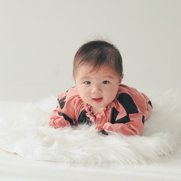 【25FW】アラカルト フリルロンパース / カメオブラウン