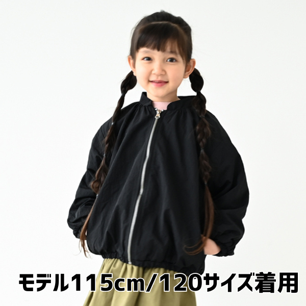 【25FW】ナイロン ギャザージャケット / ブラック