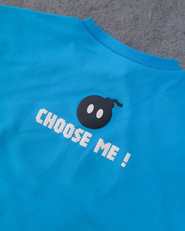 【26SS】ボンバーなりきり Tシャツ / ブルー