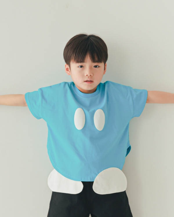 【26SS】ボンバーなりきり Tシャツ / ブルー