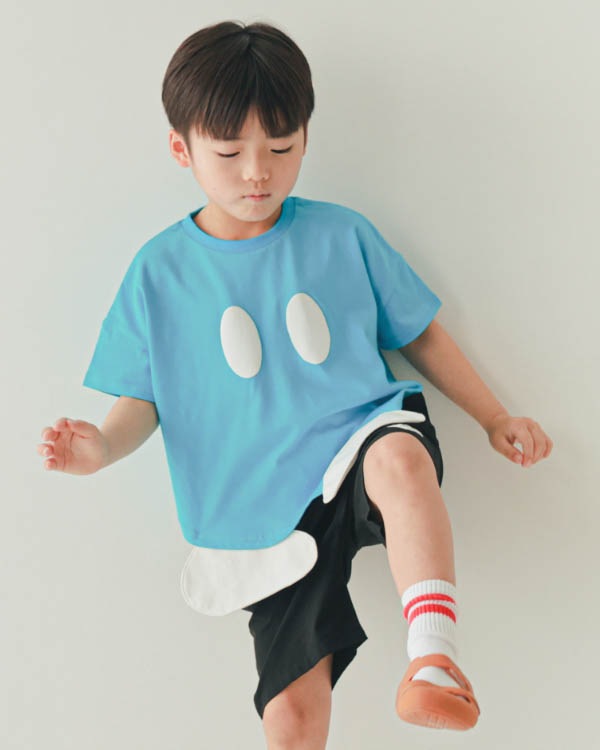 【26SS】ボンバーなりきり Tシャツ / ブルー