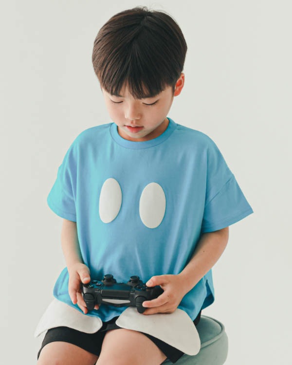 【26SS】ボンバーなりきり Tシャツ / ブルー