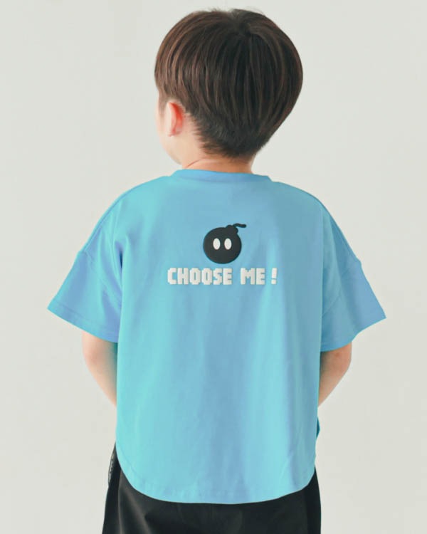 【26SS】ボンバーなりきり Tシャツ / ブルー