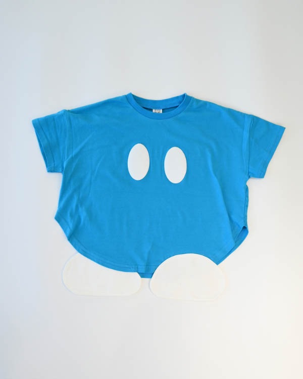 【26SS】ボンバーなりきり Tシャツ / ブルー