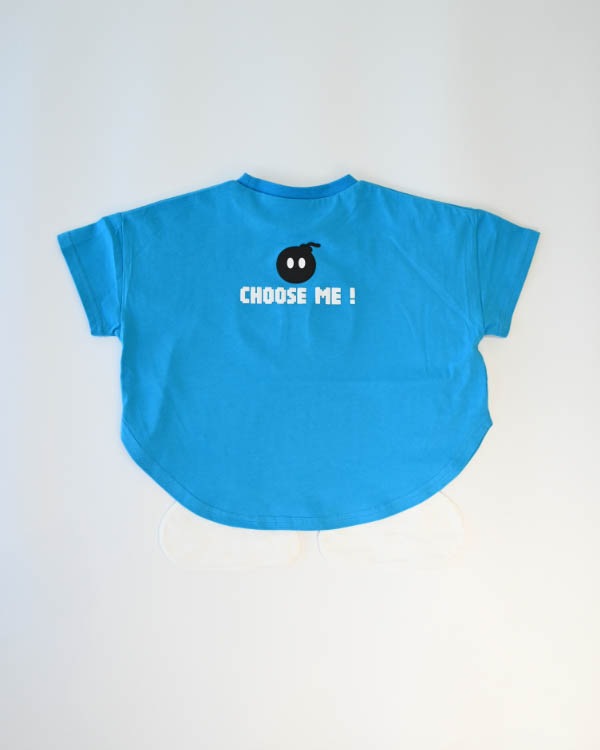 【26SS】ボンバーなりきり Tシャツ / ブルー