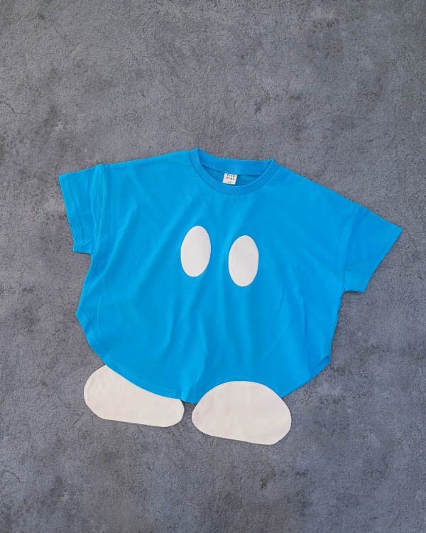 【26SS】ボンバーなりきり Tシャツ / ブルー