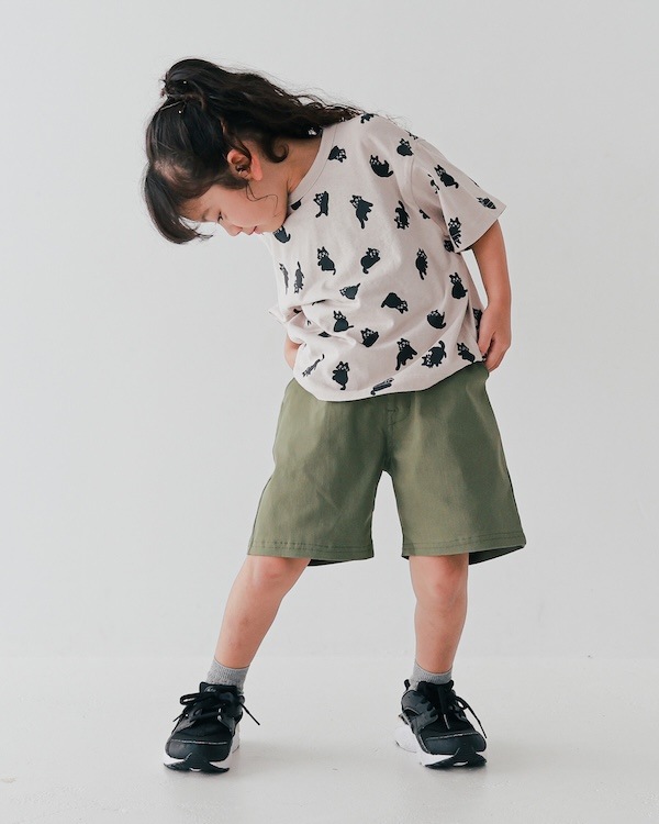 【フォブ】F/B 総柄 Tシャツ / サンド