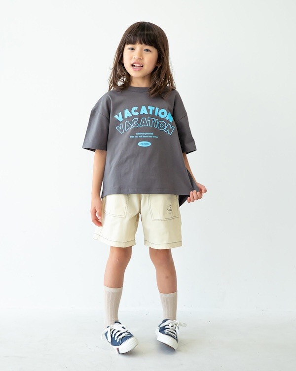 【フォブ】VACATION Tシャツ / チャコールグレー  
