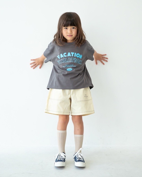 【フォブ】VACATION Tシャツ / チャコールグレー  