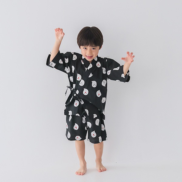 【定番】nicohrat 甚平 / ブラック