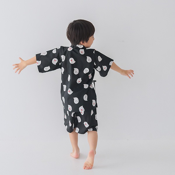 【定番】nicohrat 甚平 / ブラック