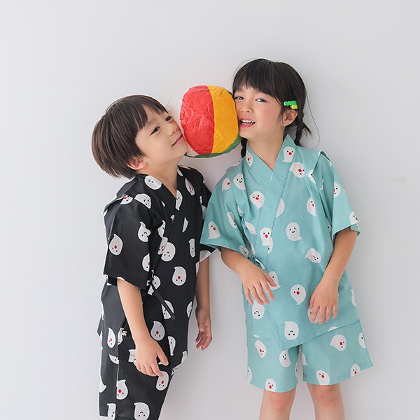 【定番】nicohrat 甚平 / ブラック