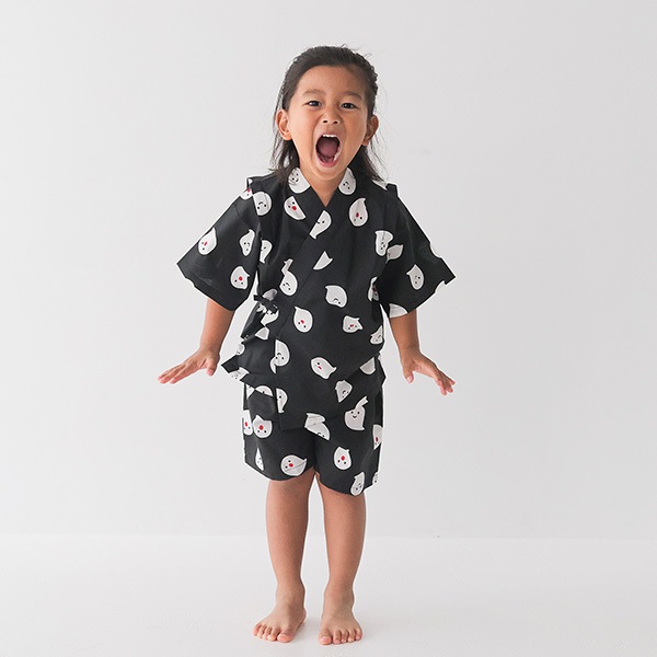 【定番】nicohrat 甚平 / ブラック