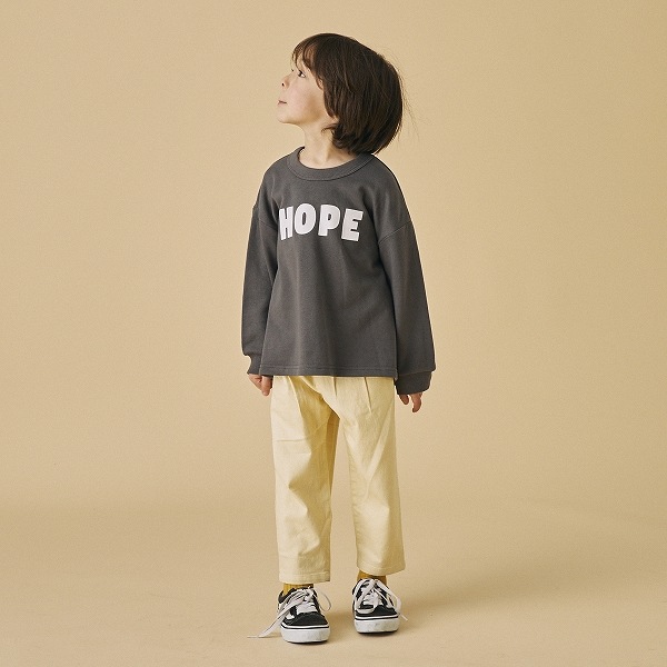【25FW】HOPE トレーナー / チャコールグレー