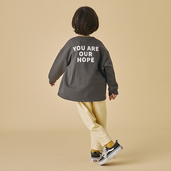 【25FW】HOPE トレーナー / チャコールグレー