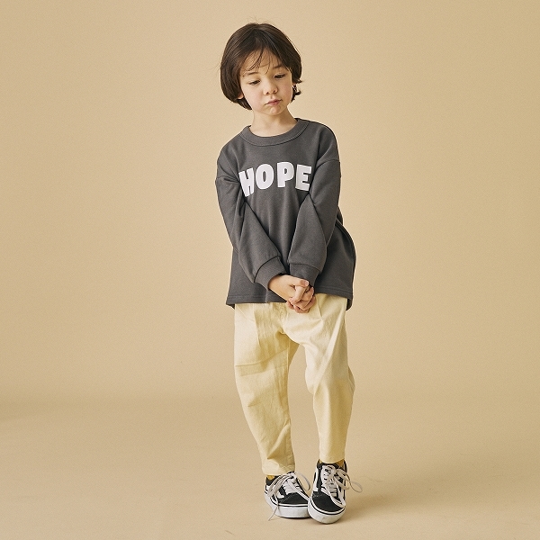【25FW】HOPE トレーナー / チャコールグレー