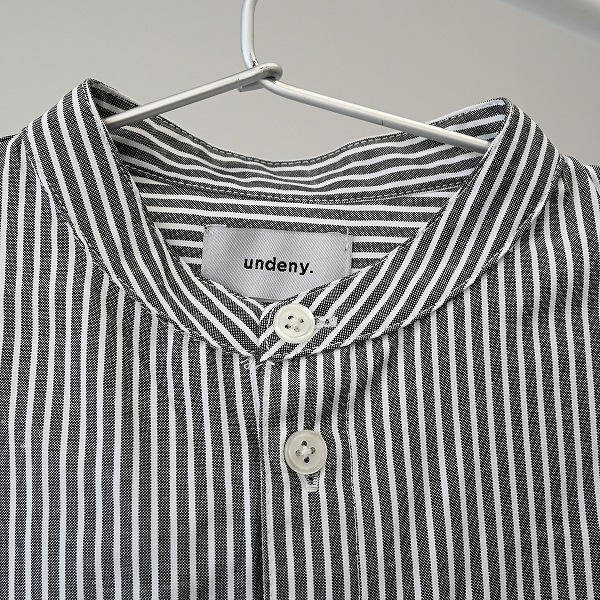 【25FW】ストライプチュニックシャツ / ブルー