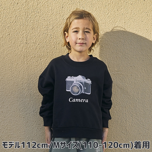【25FW】camera トレーナー / ブラック