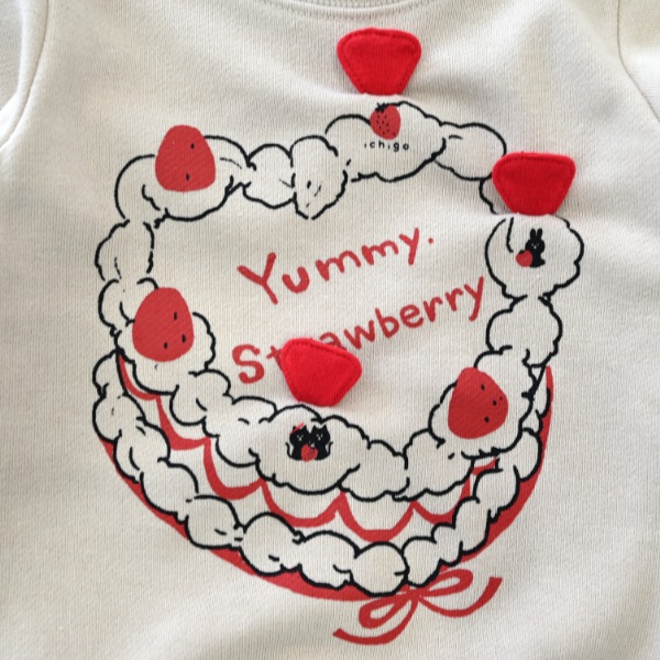 25FW】いちごショートケーキ トレーナー / アイボリー | 過去,2025