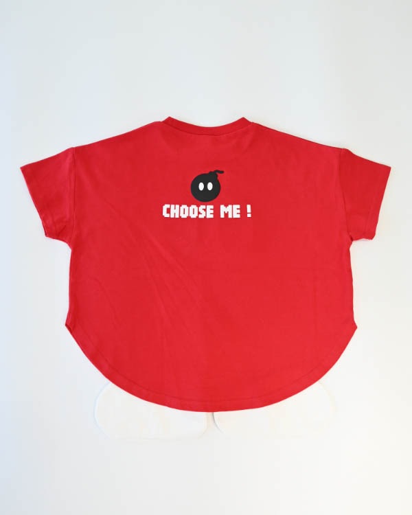 【26SS】ボンバーなりきり Tシャツ / レッド