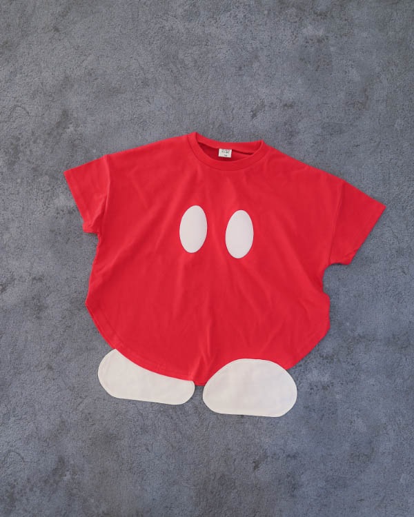 【26SS】ボンバーなりきり Tシャツ / レッド