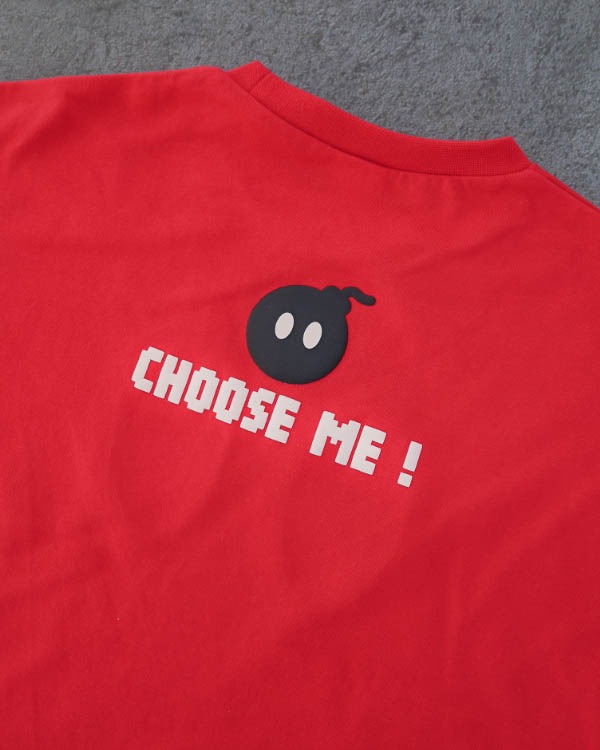 【26SS】ボンバーなりきり Tシャツ / レッド