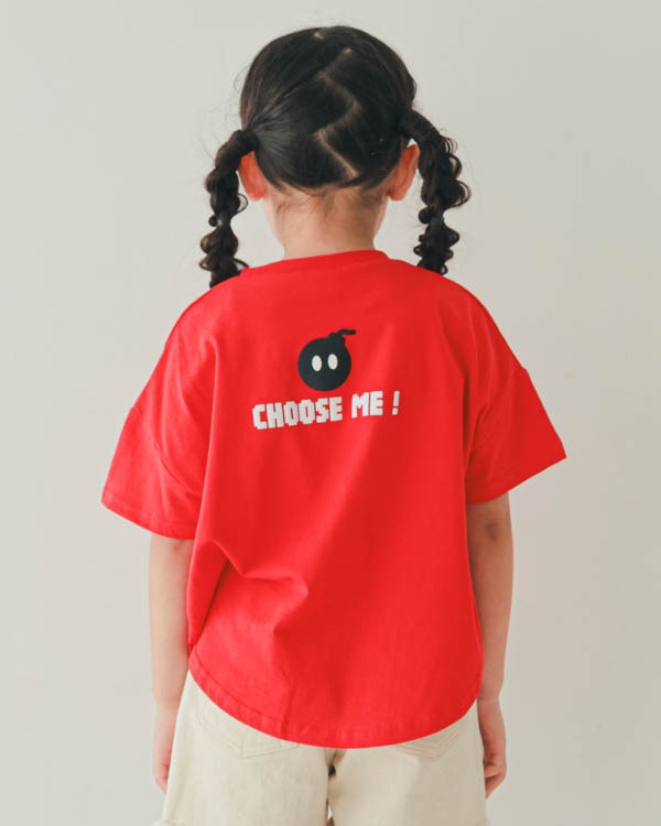 【26SS】ボンバーなりきり Tシャツ / レッド