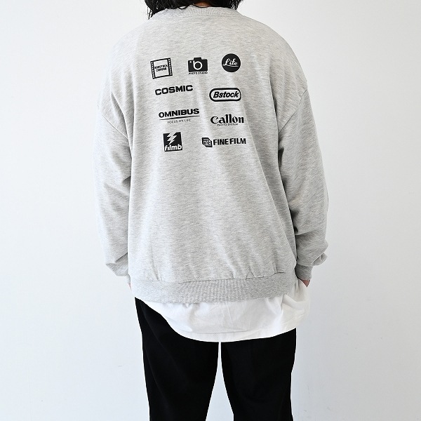 【25FW】camera トレーナー / 杢グレー