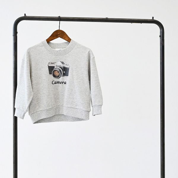 【25FW】camera トレーナー / 杢グレー